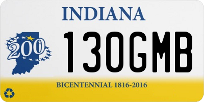 IN license plate 130GMB