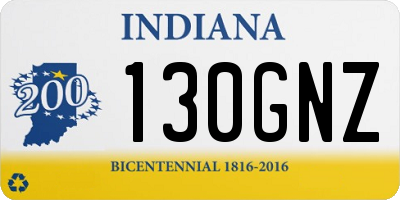 IN license plate 130GNZ