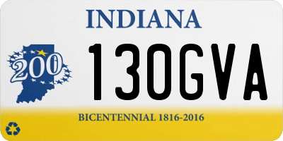 IN license plate 130GVA