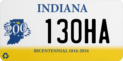 IN license plate 130HA