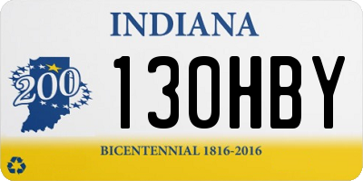 IN license plate 130HBY