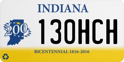IN license plate 130HCH