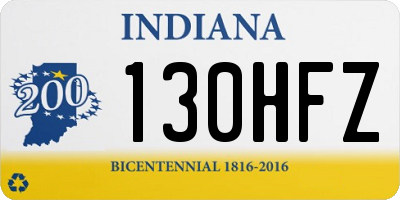 IN license plate 130HFZ