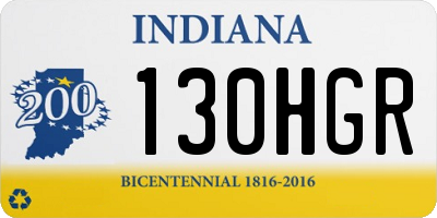 IN license plate 130HGR