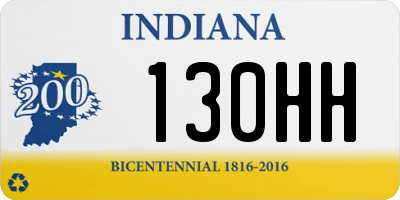 IN license plate 130HH