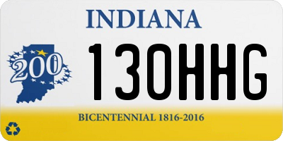 IN license plate 130HHG