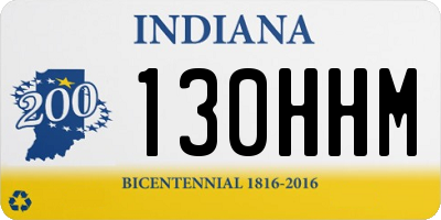 IN license plate 130HHM
