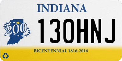 IN license plate 130HNJ