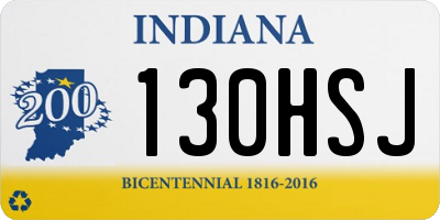 IN license plate 130HSJ