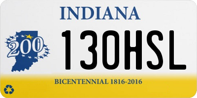 IN license plate 130HSL
