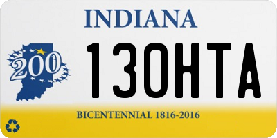 IN license plate 130HTA