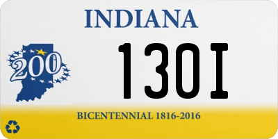 IN license plate 130I