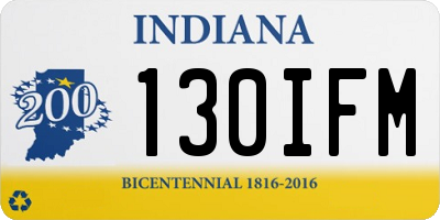 IN license plate 130IFM