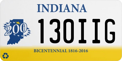 IN license plate 130IIG