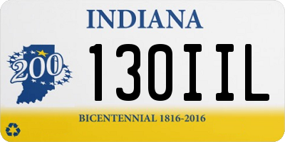 IN license plate 130IIL
