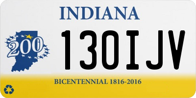 IN license plate 130IJV