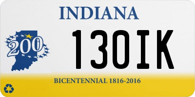 IN license plate 130IK