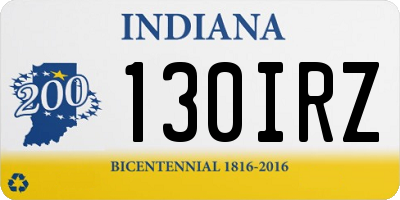 IN license plate 130IRZ