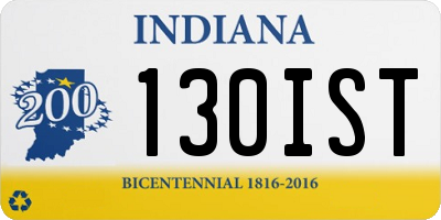 IN license plate 130IST
