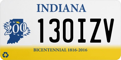IN license plate 130IZV