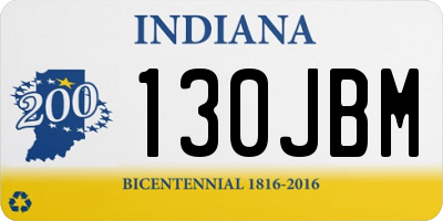 IN license plate 130JBM