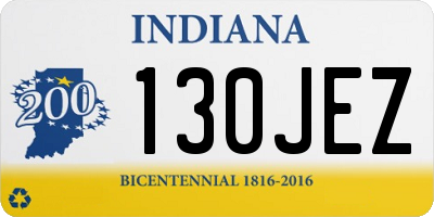 IN license plate 130JEZ