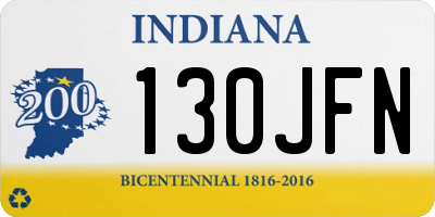 IN license plate 130JFN