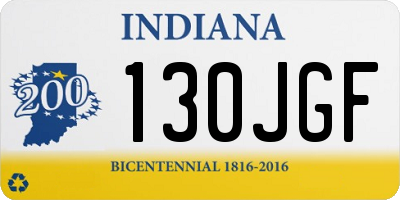 IN license plate 130JGF