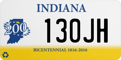 IN license plate 130JH