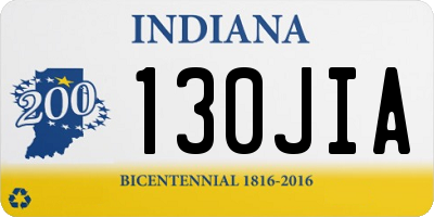 IN license plate 130JIA