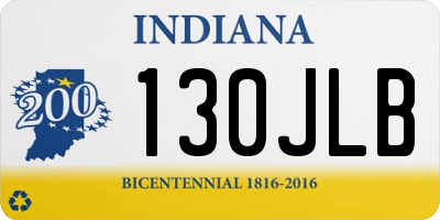 IN license plate 130JLB