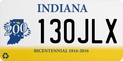 IN license plate 130JLX