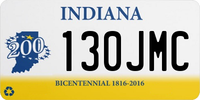 IN license plate 130JMC