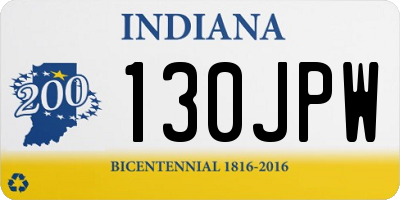 IN license plate 130JPW