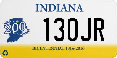 IN license plate 130JR