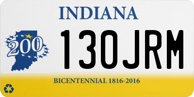 IN license plate 130JRM