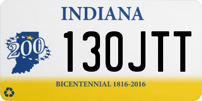 IN license plate 130JTT