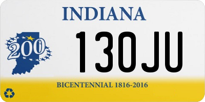 IN license plate 130JU