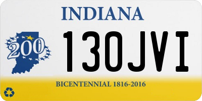 IN license plate 130JVI