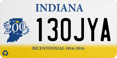 IN license plate 130JYA