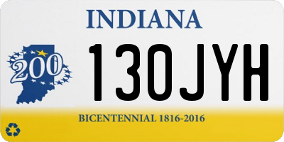 IN license plate 130JYH