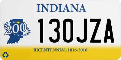 IN license plate 130JZA