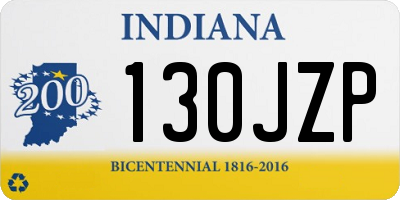 IN license plate 130JZP