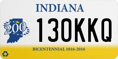 IN license plate 130KKQ