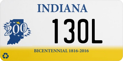 IN license plate 130L