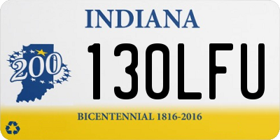 IN license plate 130LFU