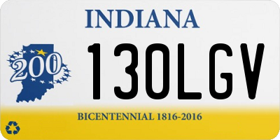 IN license plate 130LGV