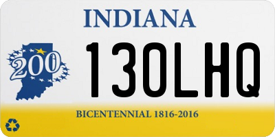 IN license plate 130LHQ
