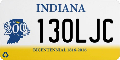 IN license plate 130LJC