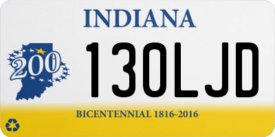 IN license plate 130LJD